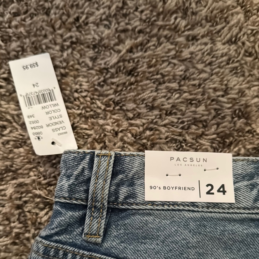 Distressed Blue Jeans - Picture 3 of 3